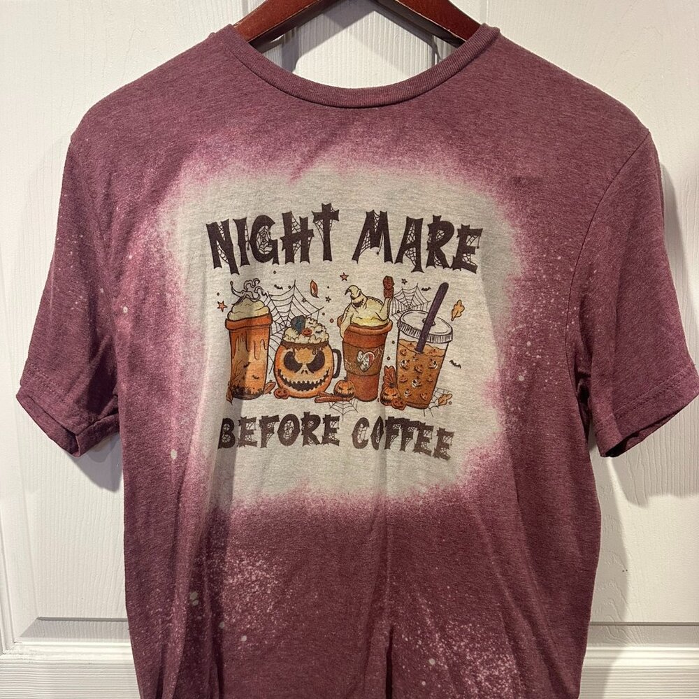 Nightmare Before Coffee Unisex Gildan Halloween T-Shirt Size M 285